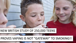 New Report dispels so called  'Gateway' Vaping Theory
