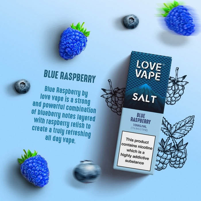 Love Vape Nic Salt - Blue Raspberry (10ml)