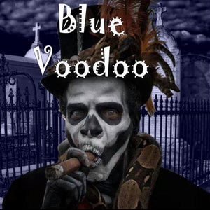 Blue Voodoo - 100ml bottle of e liquid made in the UK