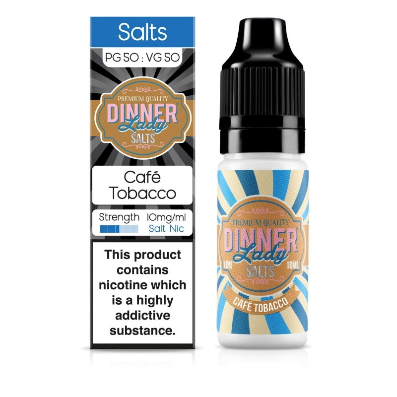 Dinner Lady Tobacco Range - Cafe Tobacco (10ml Nic Salts)