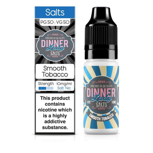 Dinner Lady Tobacco Range - Smooth Tobacco (10ml Nic Salts)