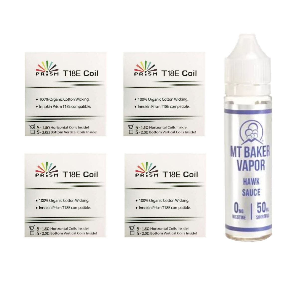 Innokin Prism T18E Coils + Eliquid Bundle Deal